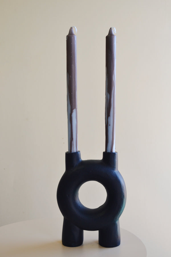 Set of Two Overdipped Dinner Candles - Three Colours Available