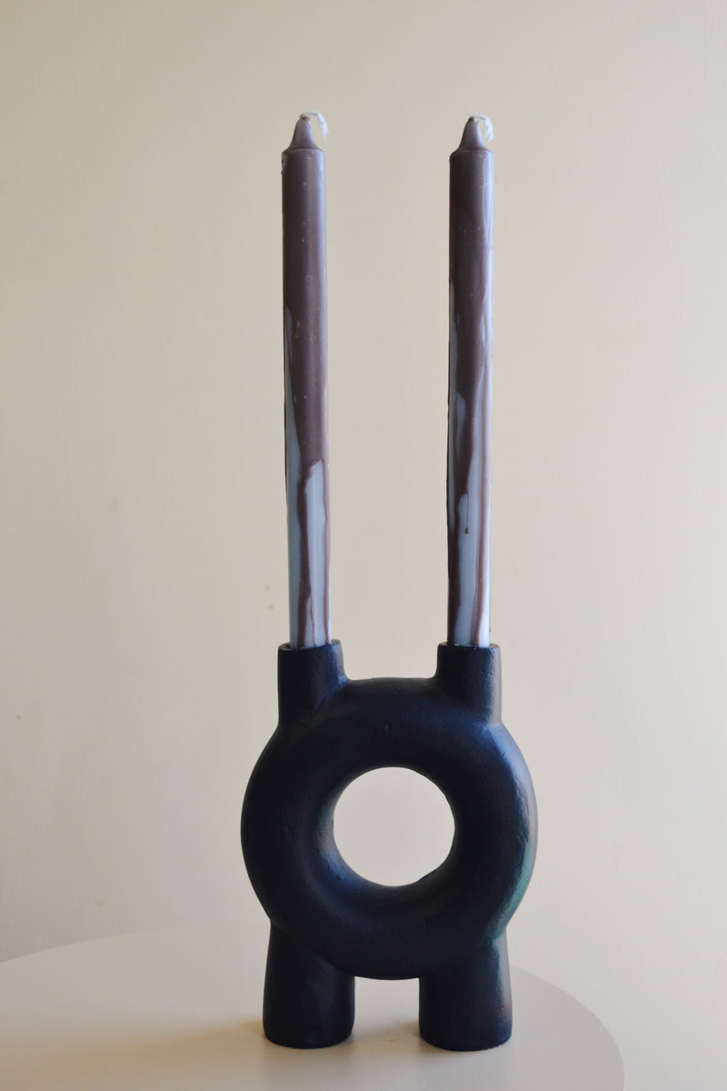 Set of Two Overdipped Dinner Candles - Three Colours Available