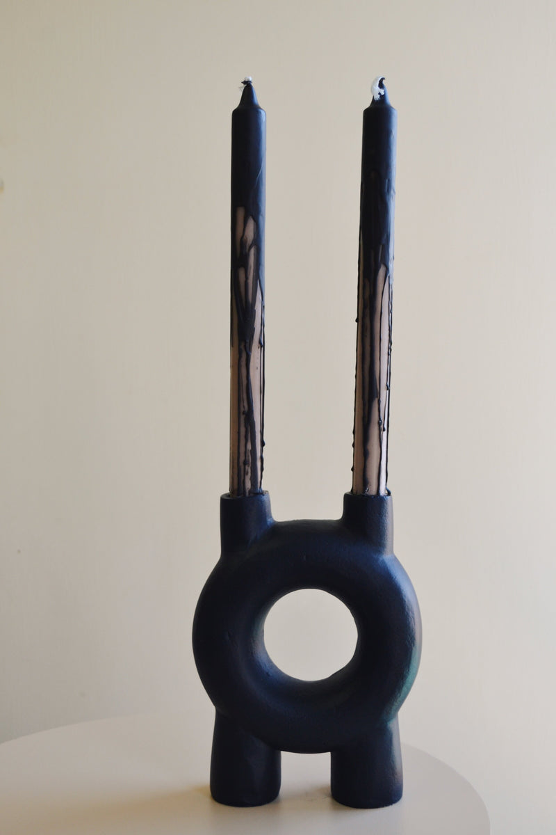 Set of Two Overdipped Dinner Candles - Three Colours Available