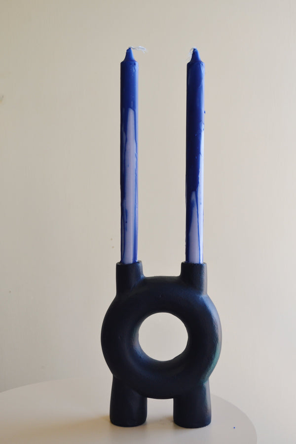 Set of Two Overdipped Dinner Candles - Three Colours Available