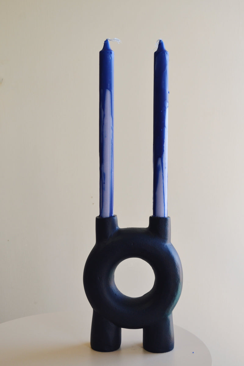 Set of Two Overdipped Dinner Candles - Three Colours Available