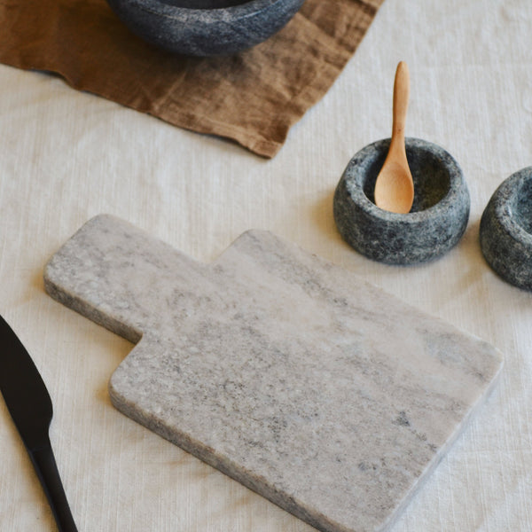 Small Marble Chopping Board Brown Spicer and Wood