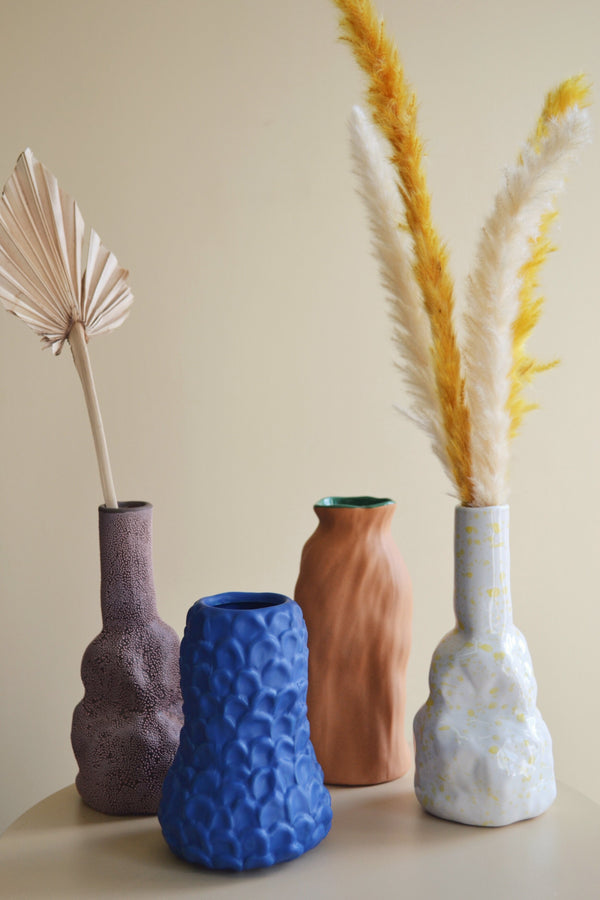 Terracotta Swirl Vase