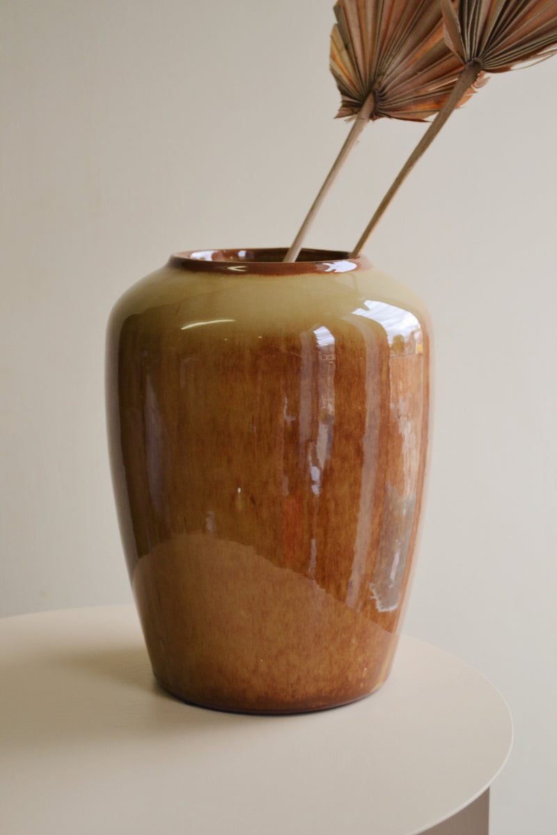 Dark Yellow Clay Vase