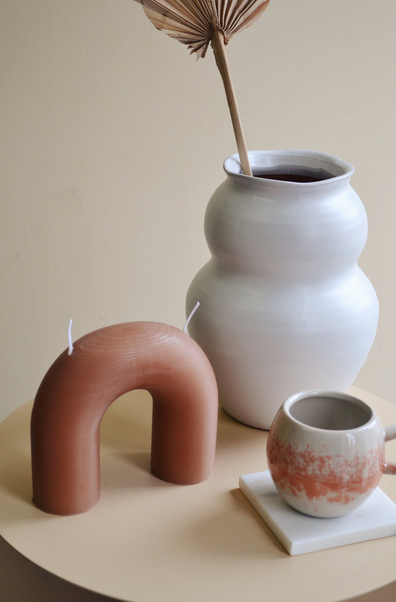 Indian Tan Bend Candle