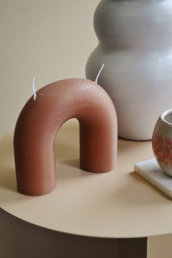 Indian Tan Bend Candle