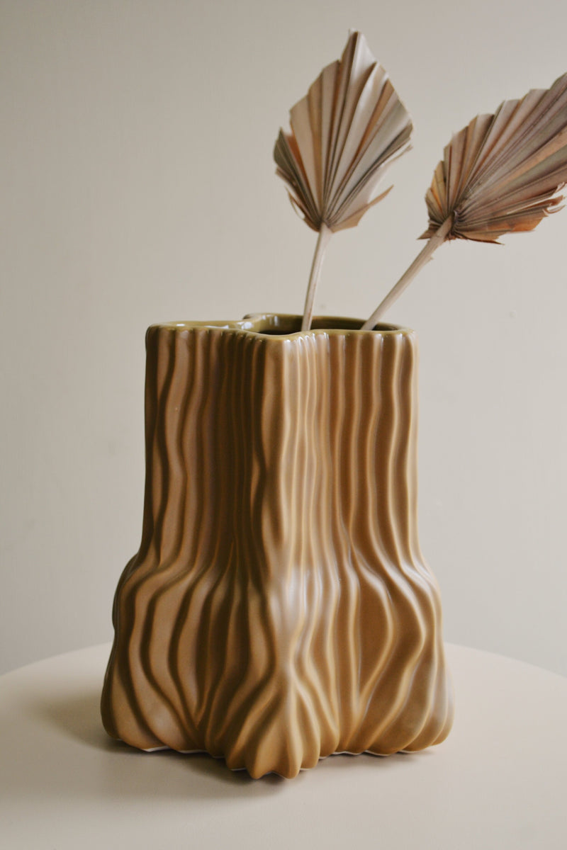 Apple Cinnamon Stoneware Tree Vase