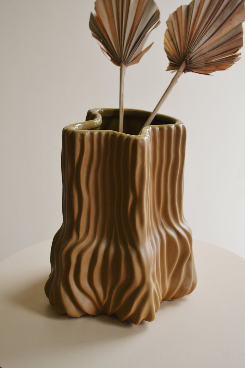 Apple Cinnamon Stoneware Tree Vase