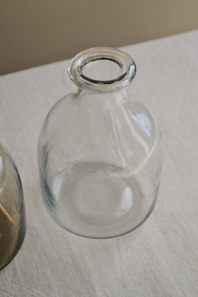 Clearwell Recycled Glass Bottle Vase - Two Colours Available