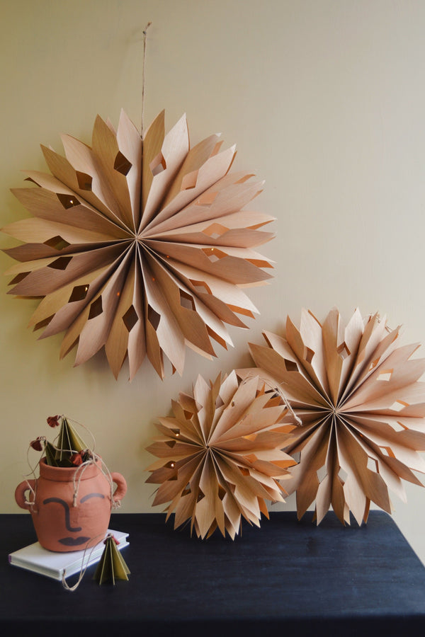 Paper Star with Lights - Three Sizes Available