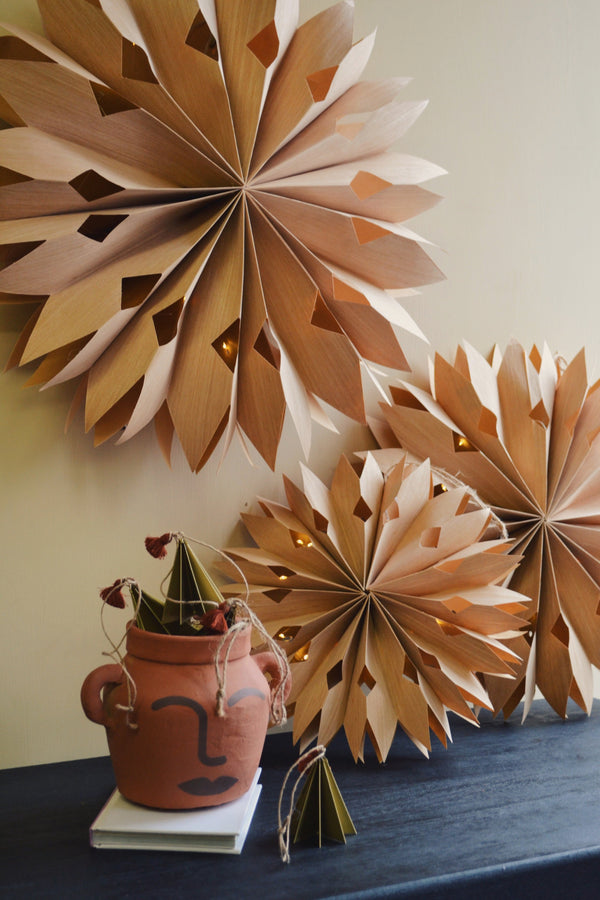 Paper Star with Lights - Three Sizes Available
