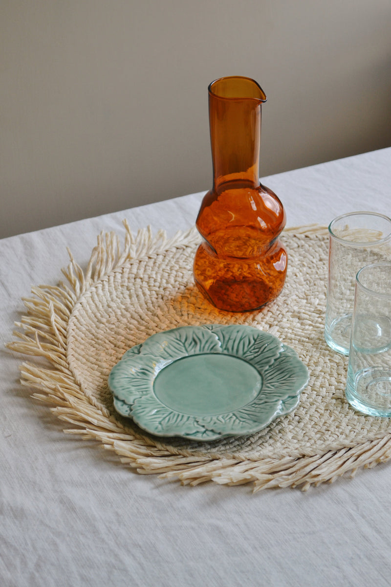 Organic Amber Glass Carafe