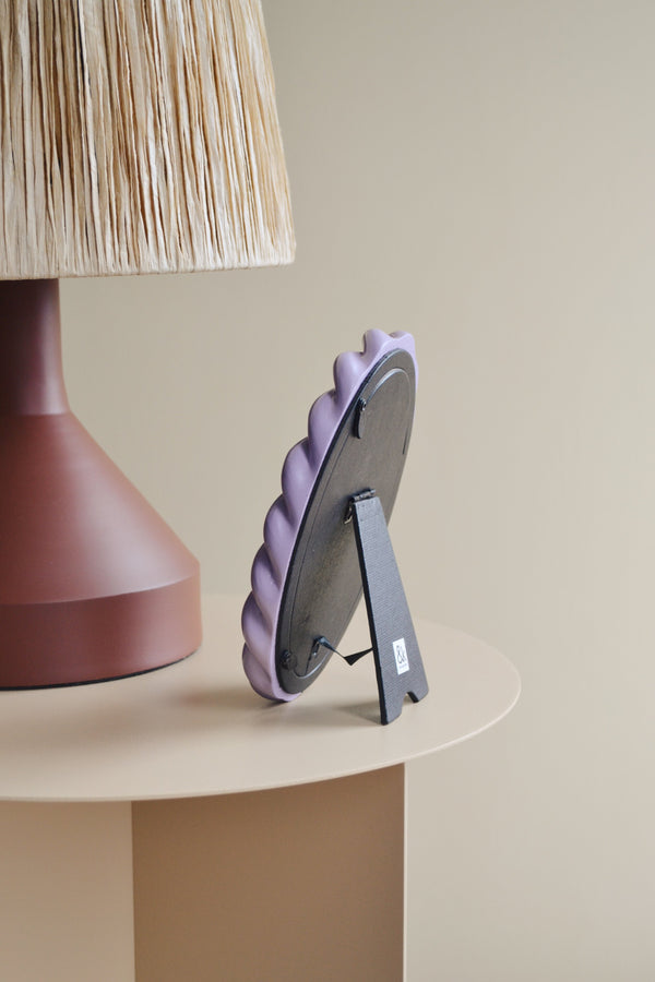 Twisted Oval Photo Frame - Purple