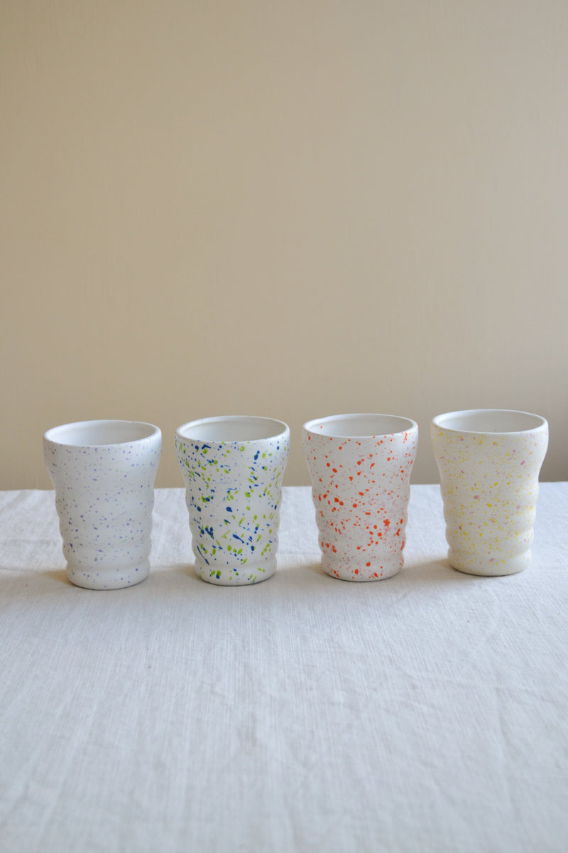 Set of Four Splatter Mugs