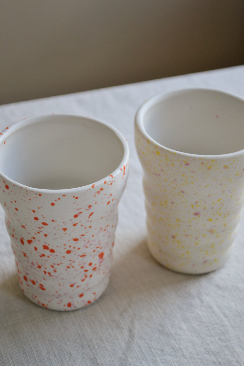 Set of Four Splatter Mugs