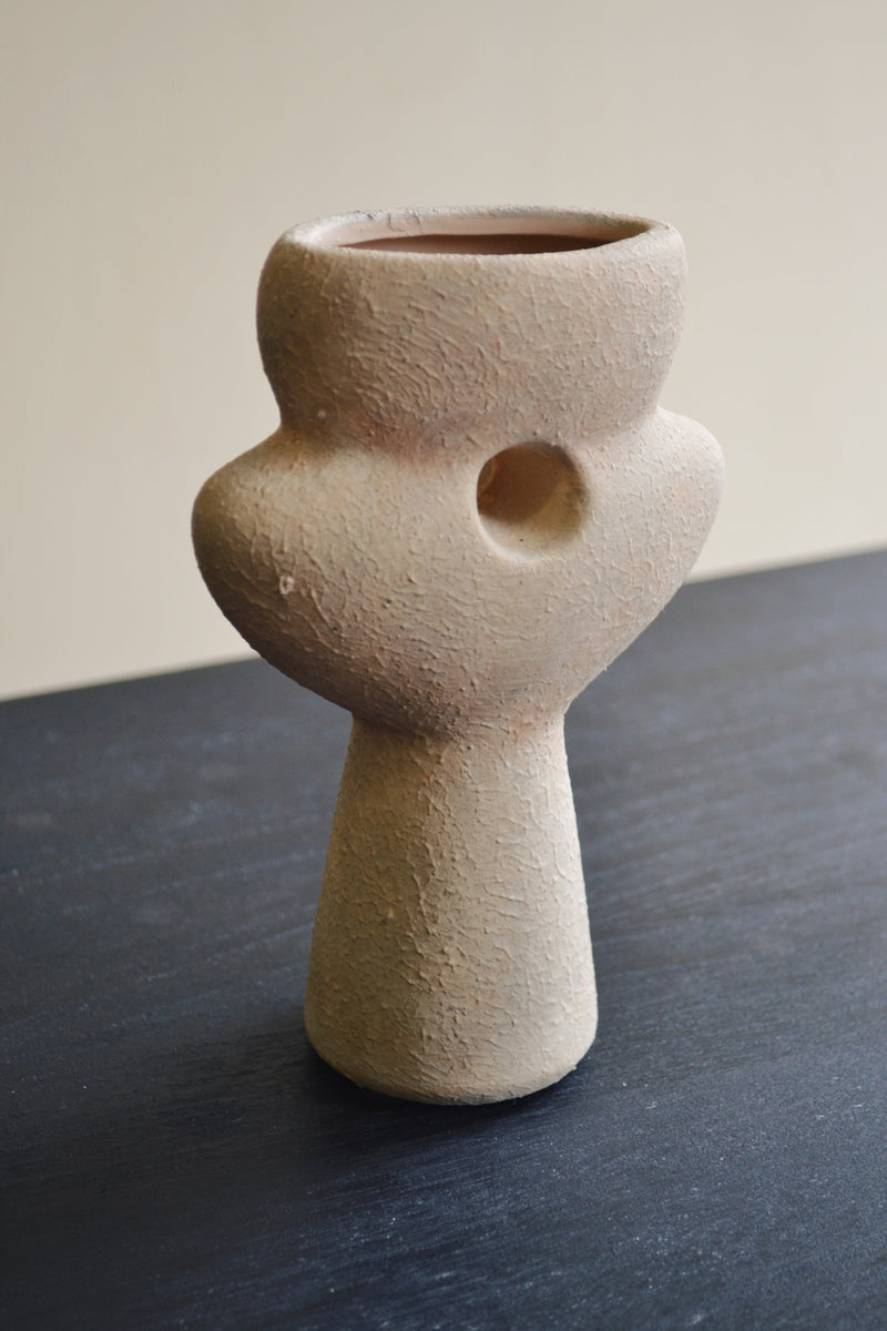 Small Textural Terracotta Vase