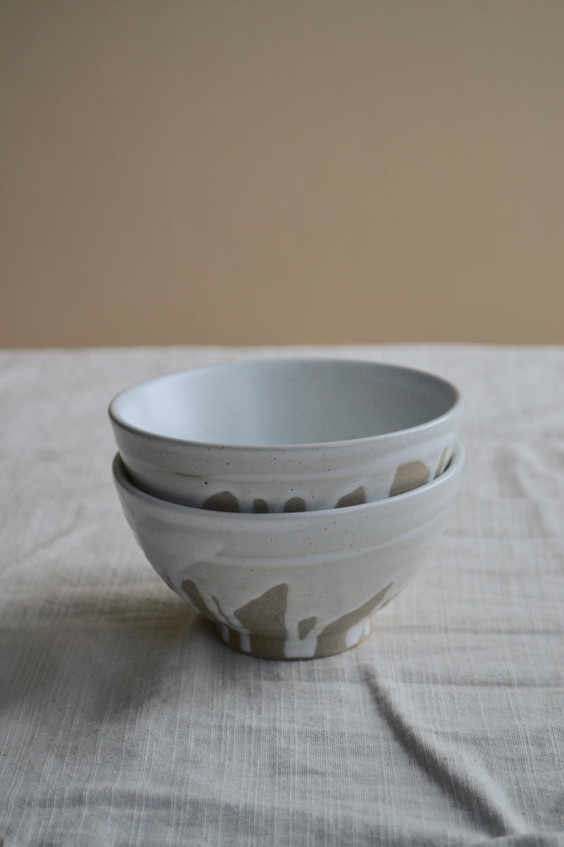 Stoneware Handpainted Drip Bowl