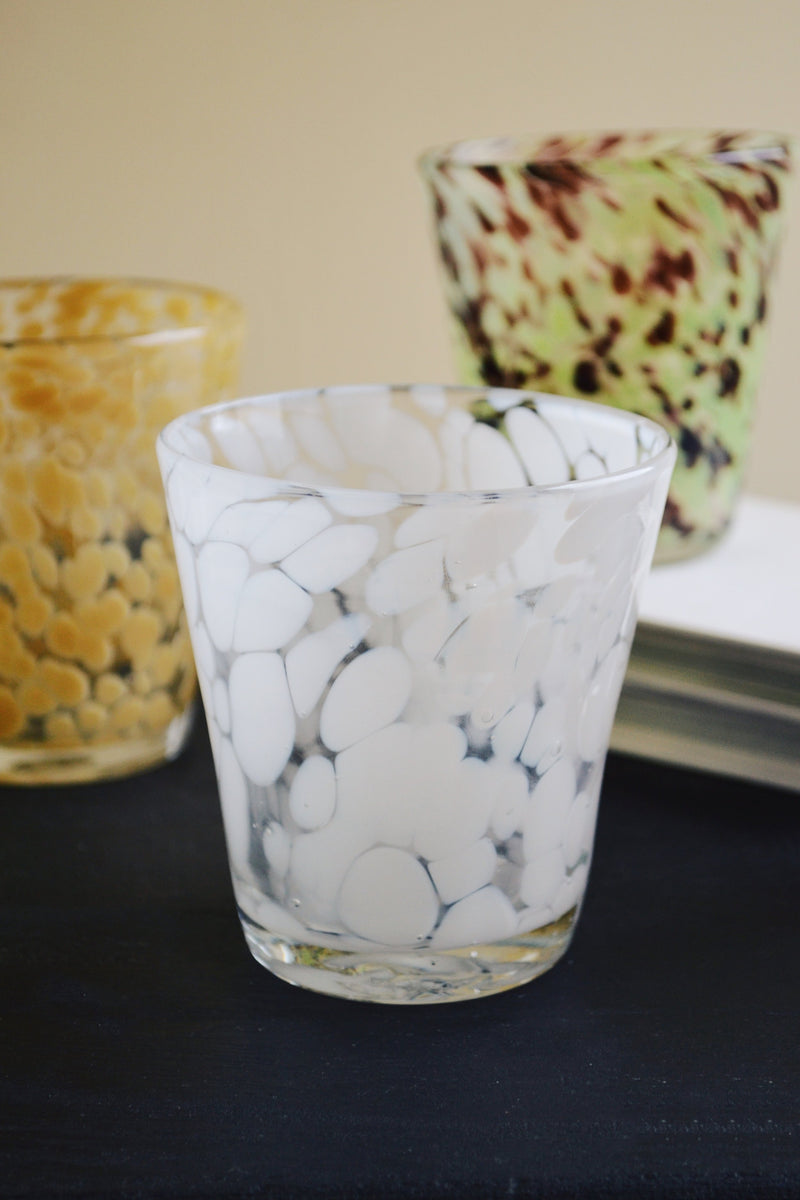 Atlas Spotted Glass - Four Colours available