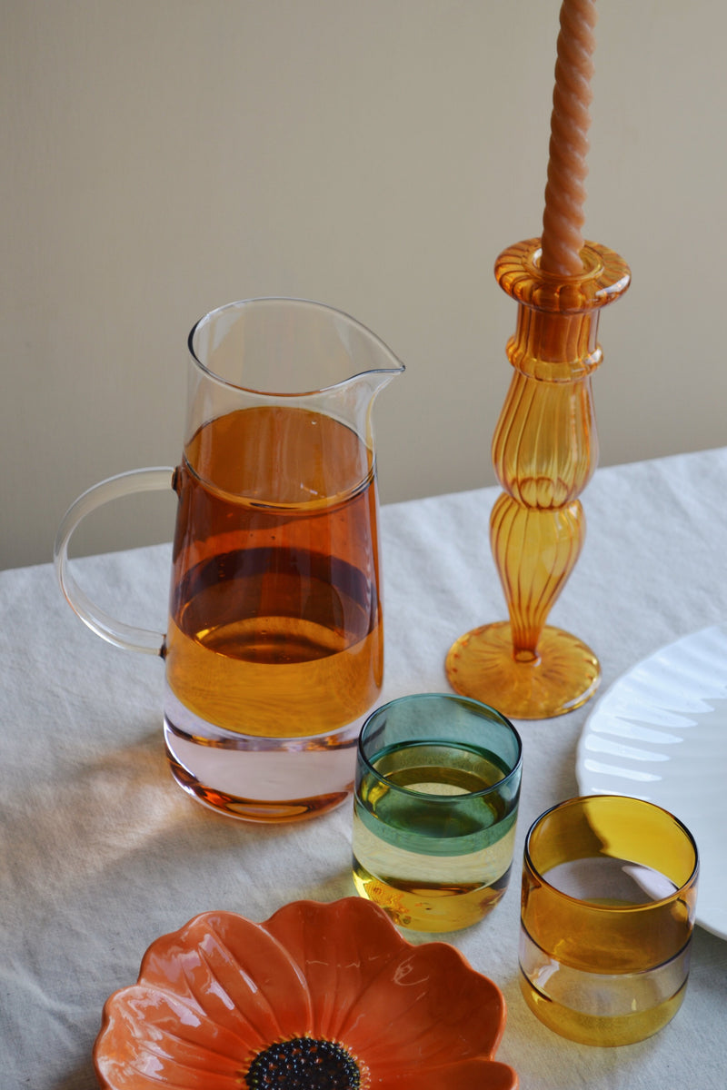Set of Two Coloured Glasses