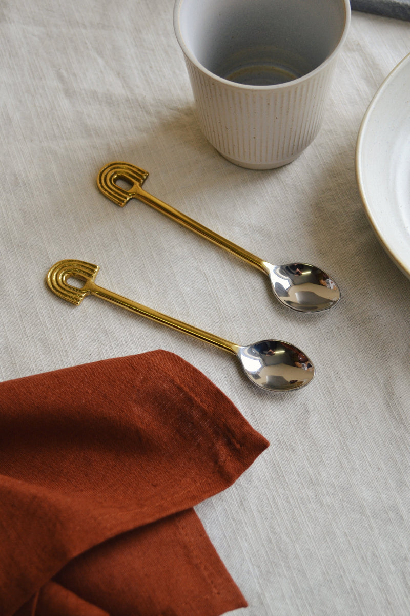 Set of Two Rainbow Coffee Spoons
