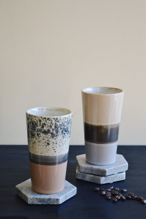 HKliving ® | Set of Two Latte Mugs - Coast