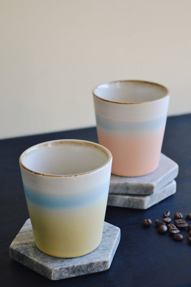 HKLIVING ® | Set of Two Pastel Horizon Mugs