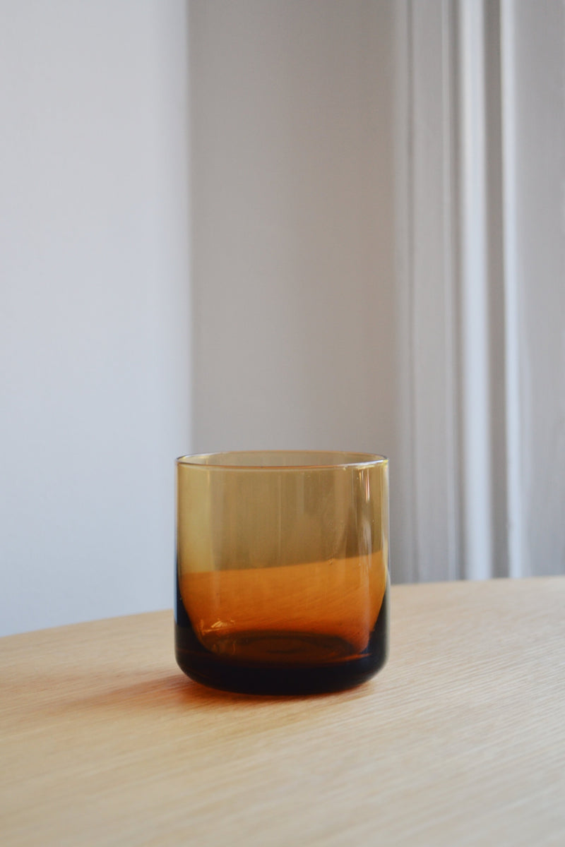 Retro Drinking Glass - Three Colours Available