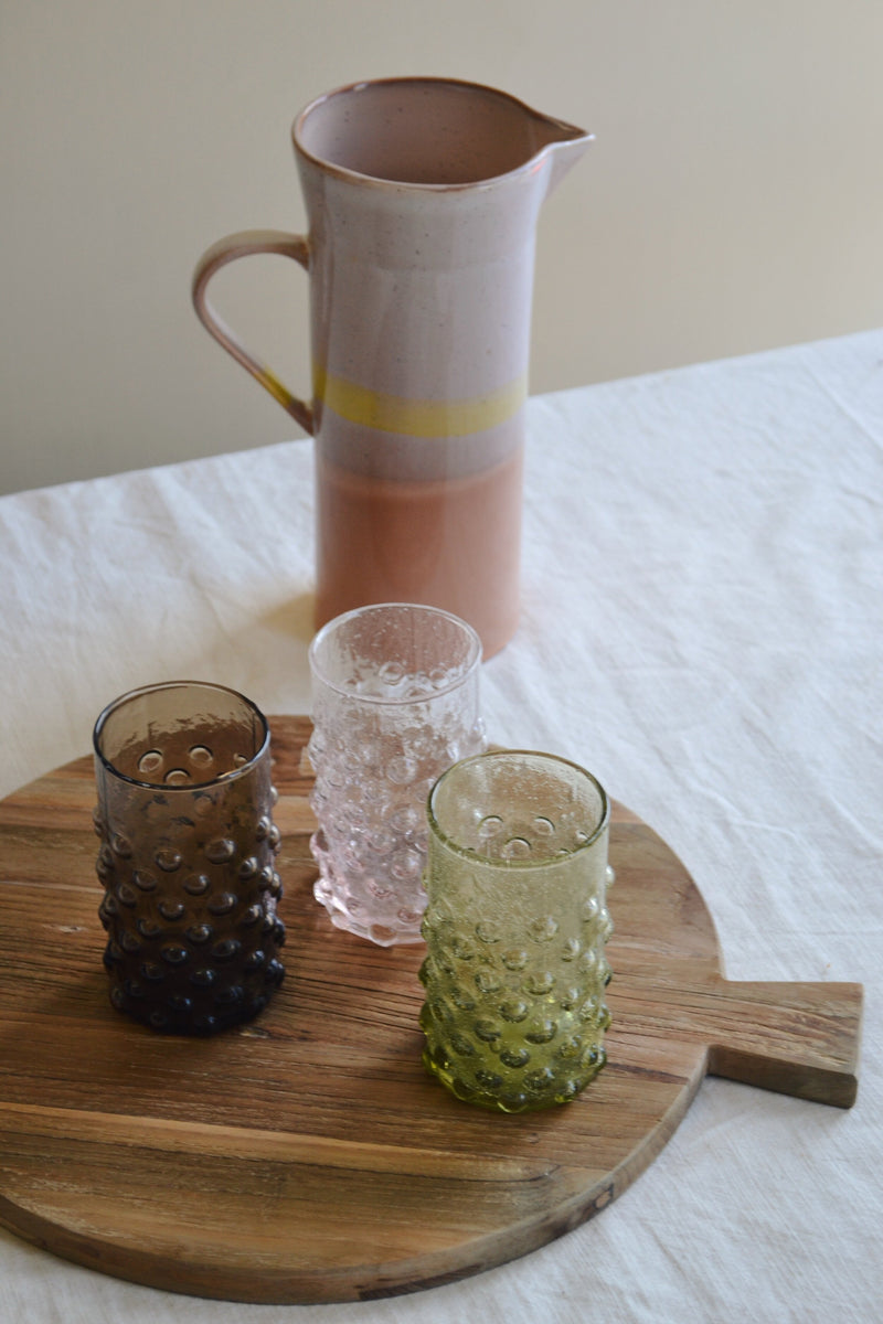 Recycled Bobble Glass - Three Colours Available