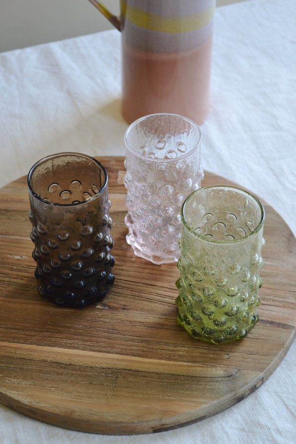 Recycled Bobble Glass - Three Colours Available