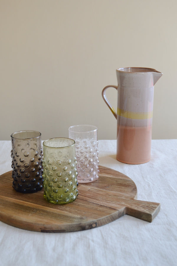 Recycled Bobble Glass - Three Colours Available