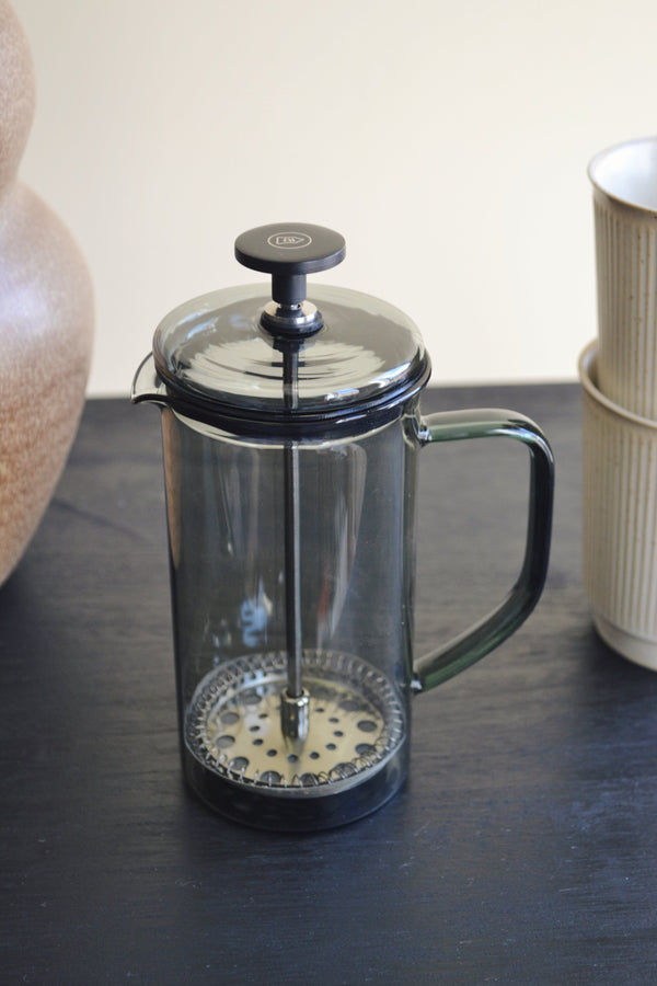 Small Smoked Glass Cafetiere