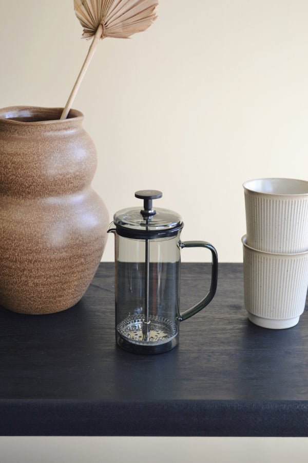 Small Smoked Glass Cafetiere