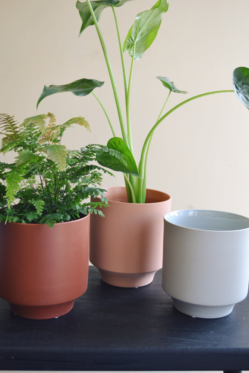 Handmade Ceramic Pot - Three Colours Available