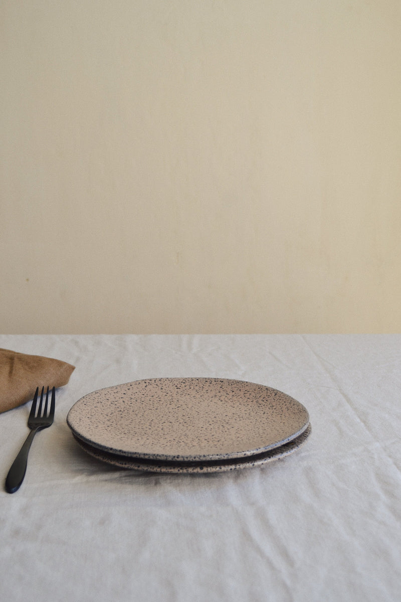 Set of Two Taupe Side Plates