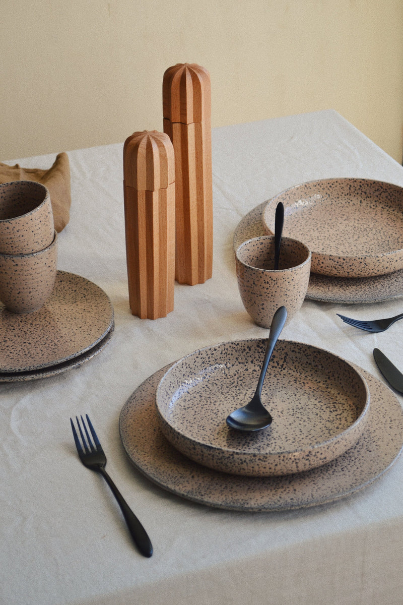 Set of Two Taupe Side Plates