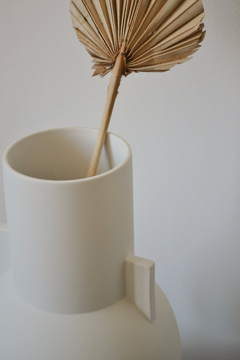 Matt White Vase- Small
