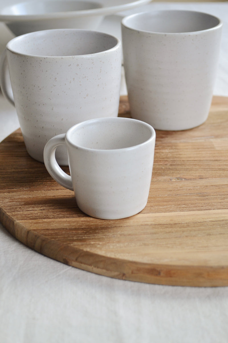 Alpine White / Grey Speckled Espresso Mug
