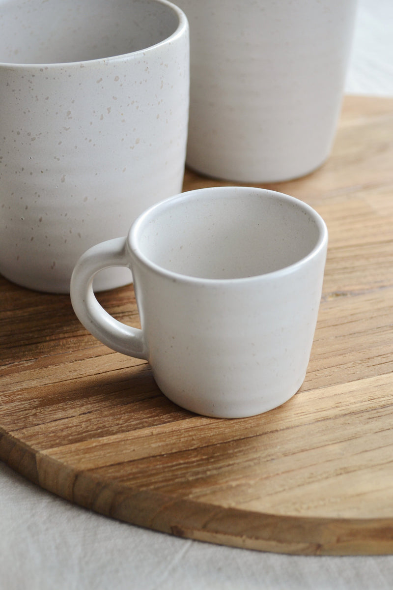 Alpine White / Grey Speckled Espresso Mug