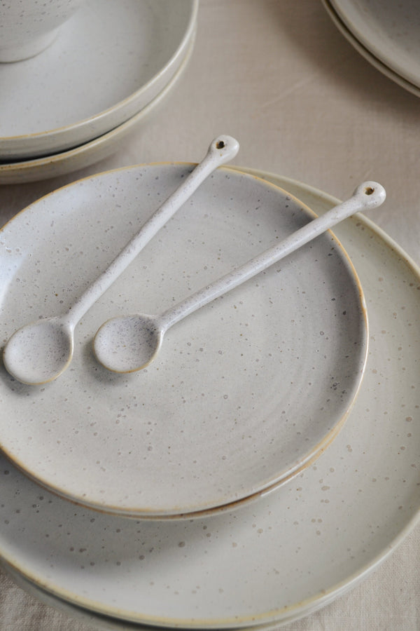 Alpine White / Grey Speckled Spoon