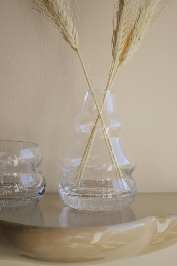 Bubble Glass Vase - Two Sizes Available