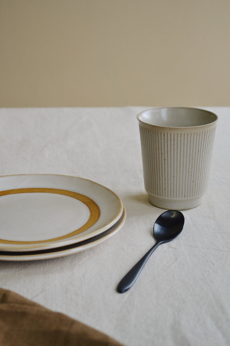 Set of Two Dessert Plates - Snow