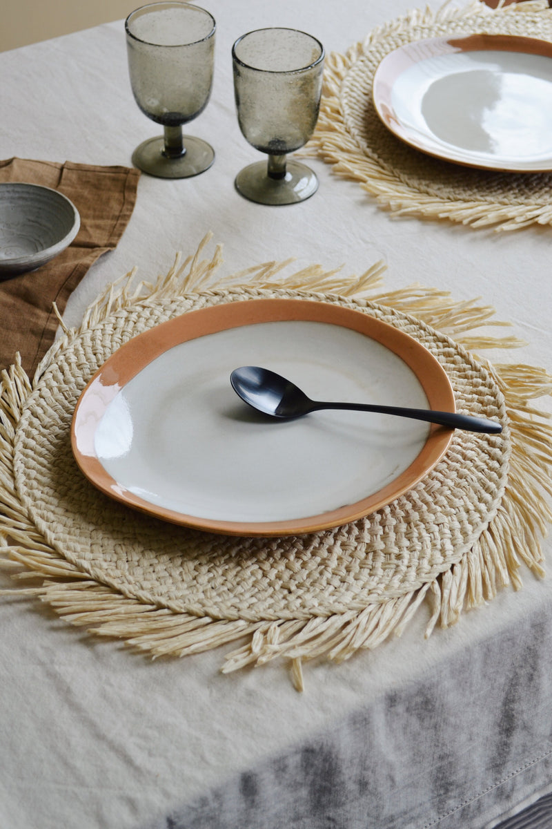 Set of Two Dinner Plates - Earth