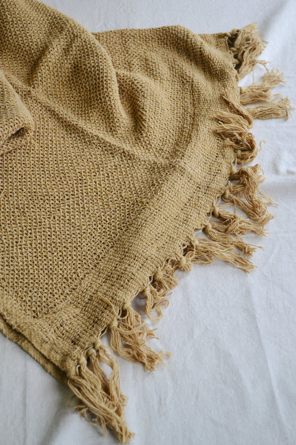 Mustard Recycled Cotton Throw