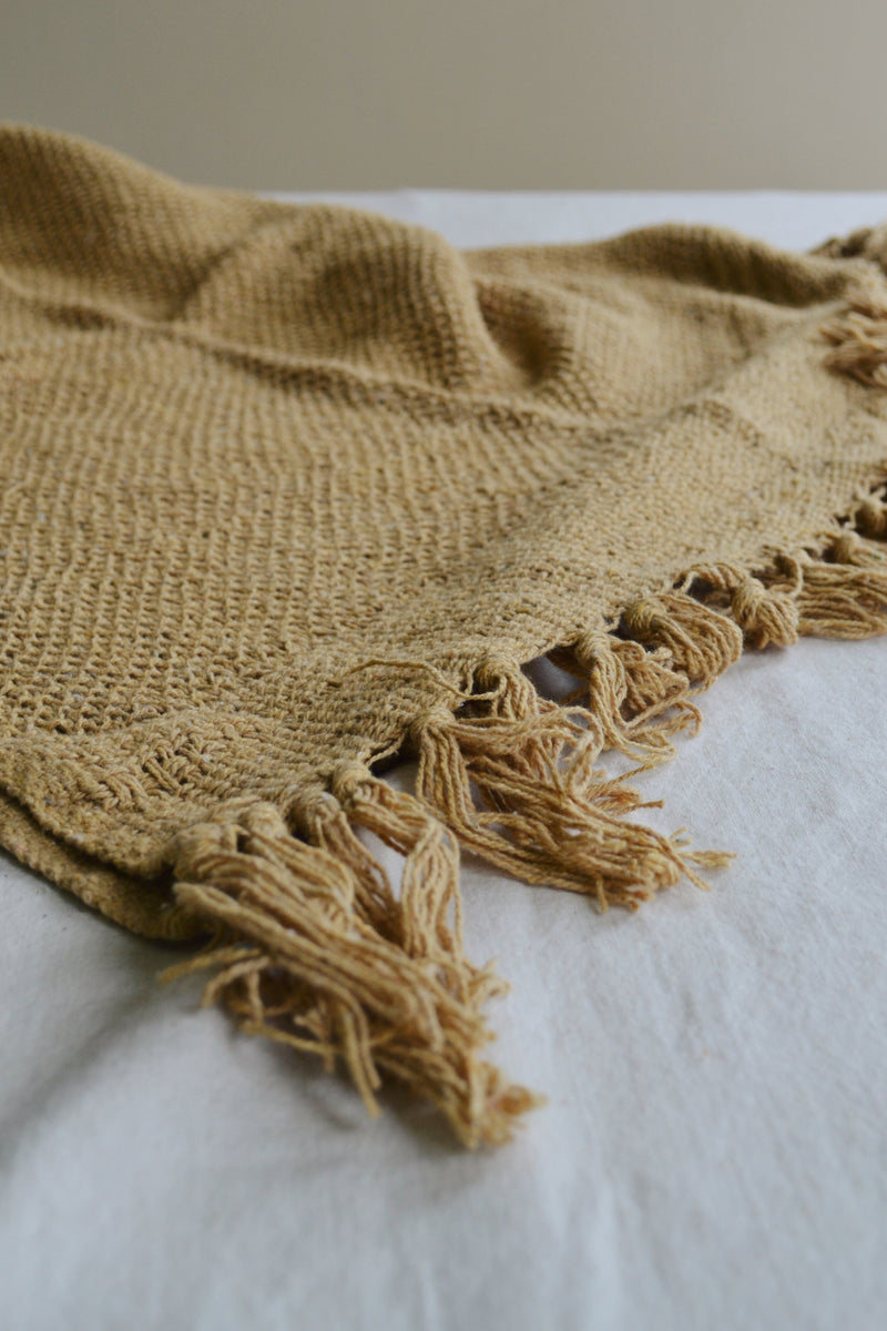 Mustard Recycled Cotton Throw