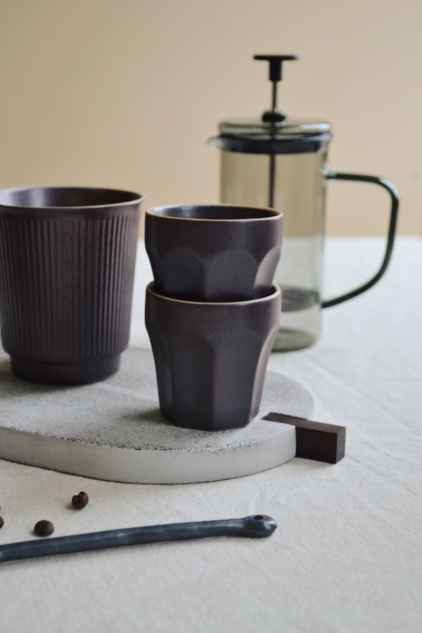Stoneware Brown Espresso Mug