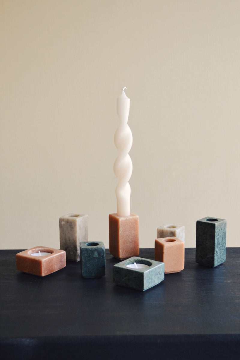 Marble Candlestick Holders