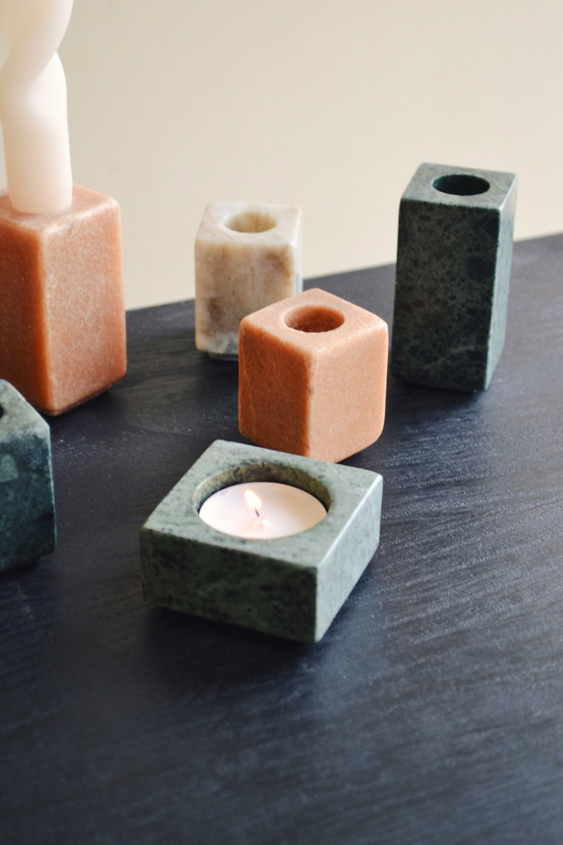Marble Candlestick Holders - Six Styles Available