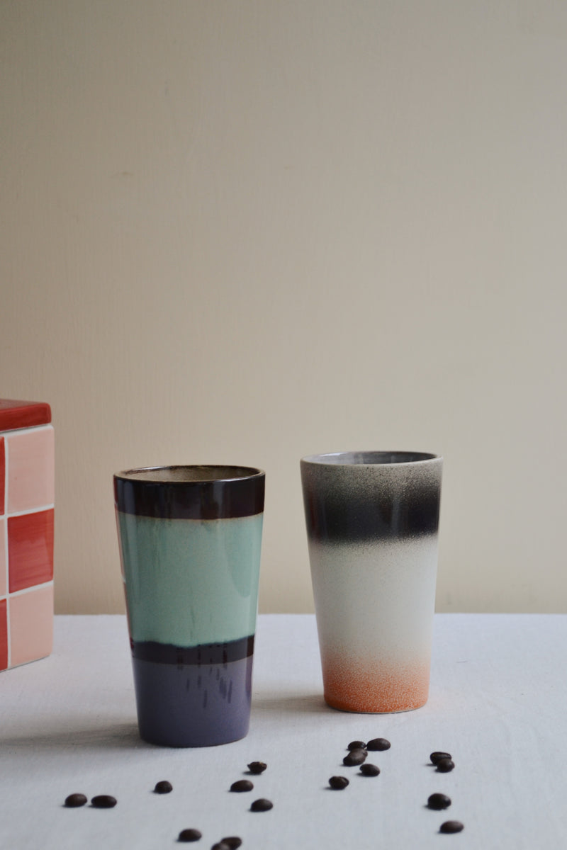 HKLIVING ® | SET OF TWO LATTE MUGS - BOOGIE