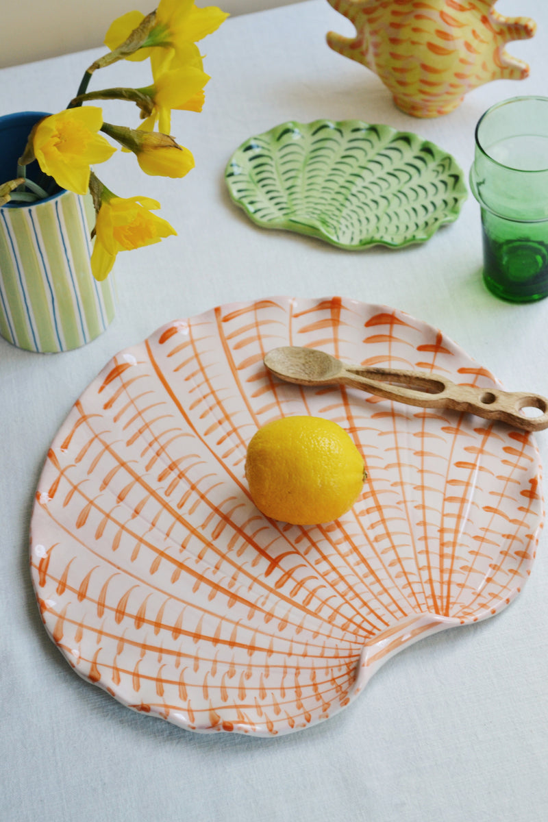 Shellegance Medium Orange Plate