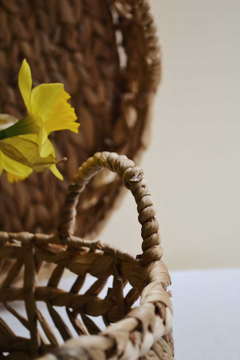 Water Hyacinth Tray With Handles - Two Sizes Available